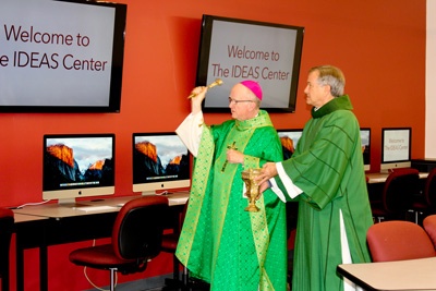 Bishop blessing Center